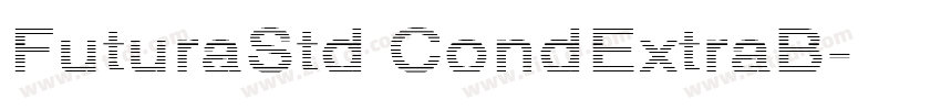 FuturaStd CondExtraB字体转换